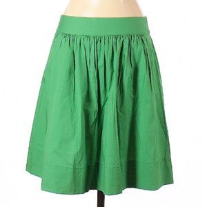 NWT -- Banana Republic Green A-line Skirt, Size 4